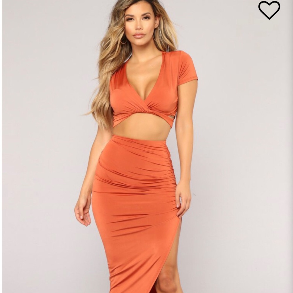 Rust Orange 2-Piece Set